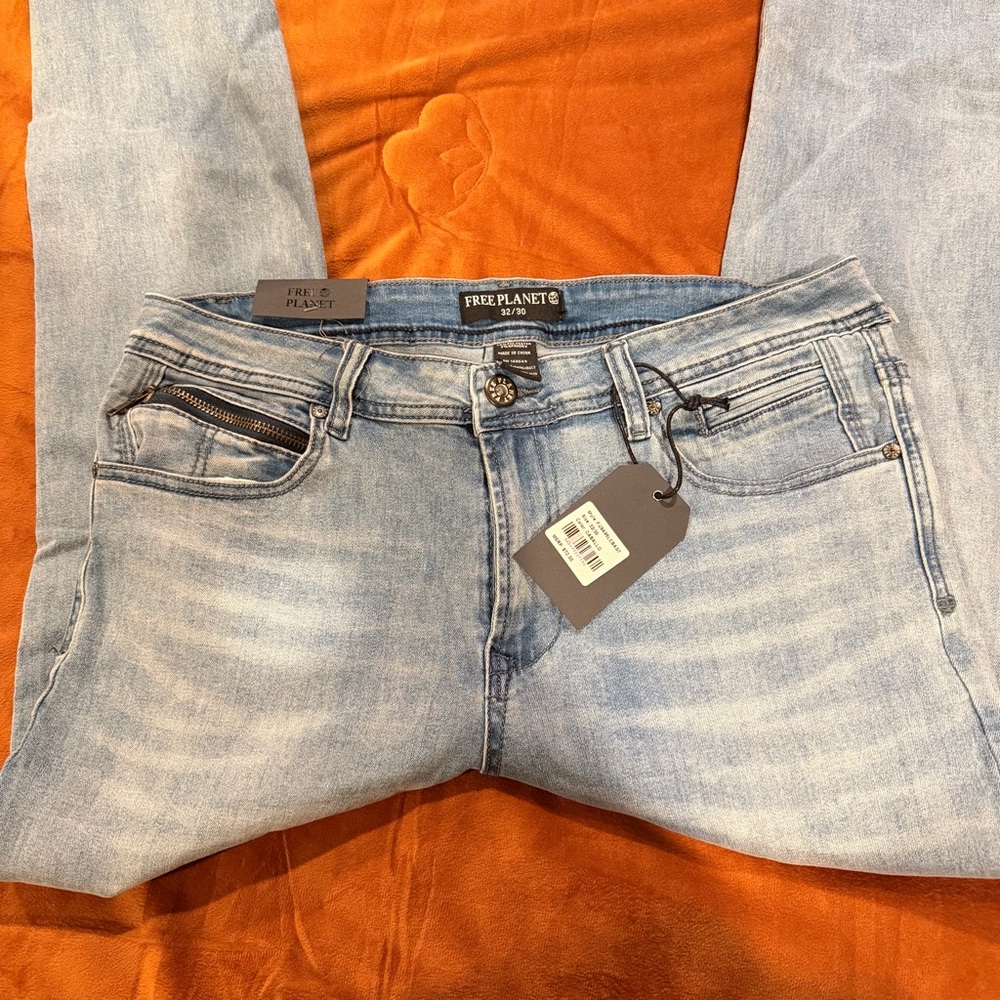 Free Planet Sky Blue Skinny Jeans for Women